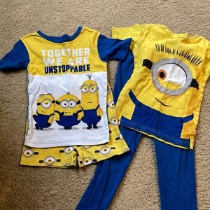 Minions pajama set size 8